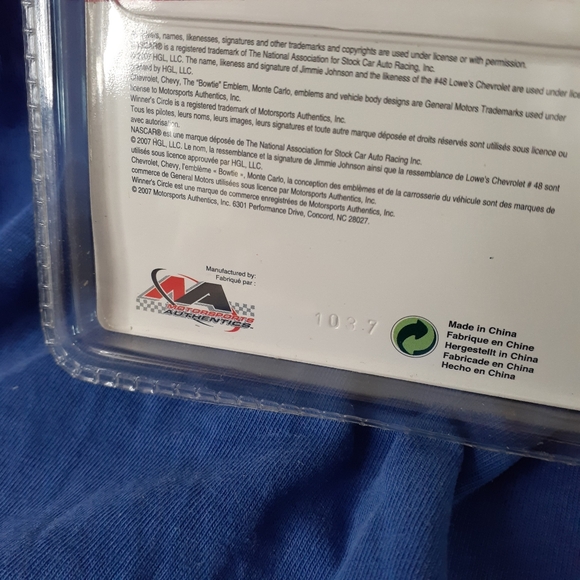 2007 Winner's Circle Jimmie Johnson Lowes #48 Die Cast 1:64 🧲 12.50 🇨🇦 ship - Picture 10 of 11